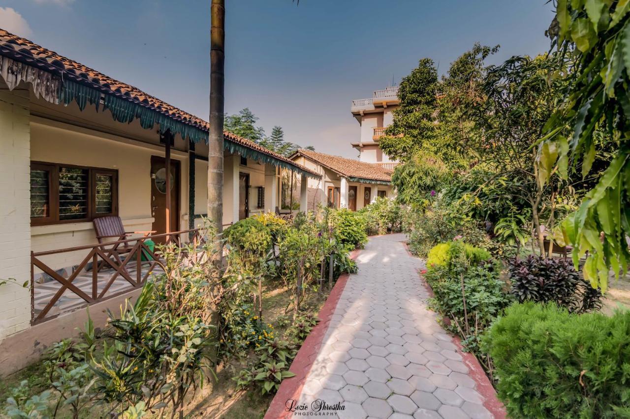 Eden jungle resort Sauraha Exterior foto